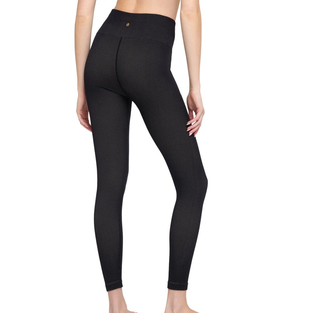 Spiritual Gangster Icon Seamless Jacquard Grateful Legging XS/S Black - Picture 3 of 8